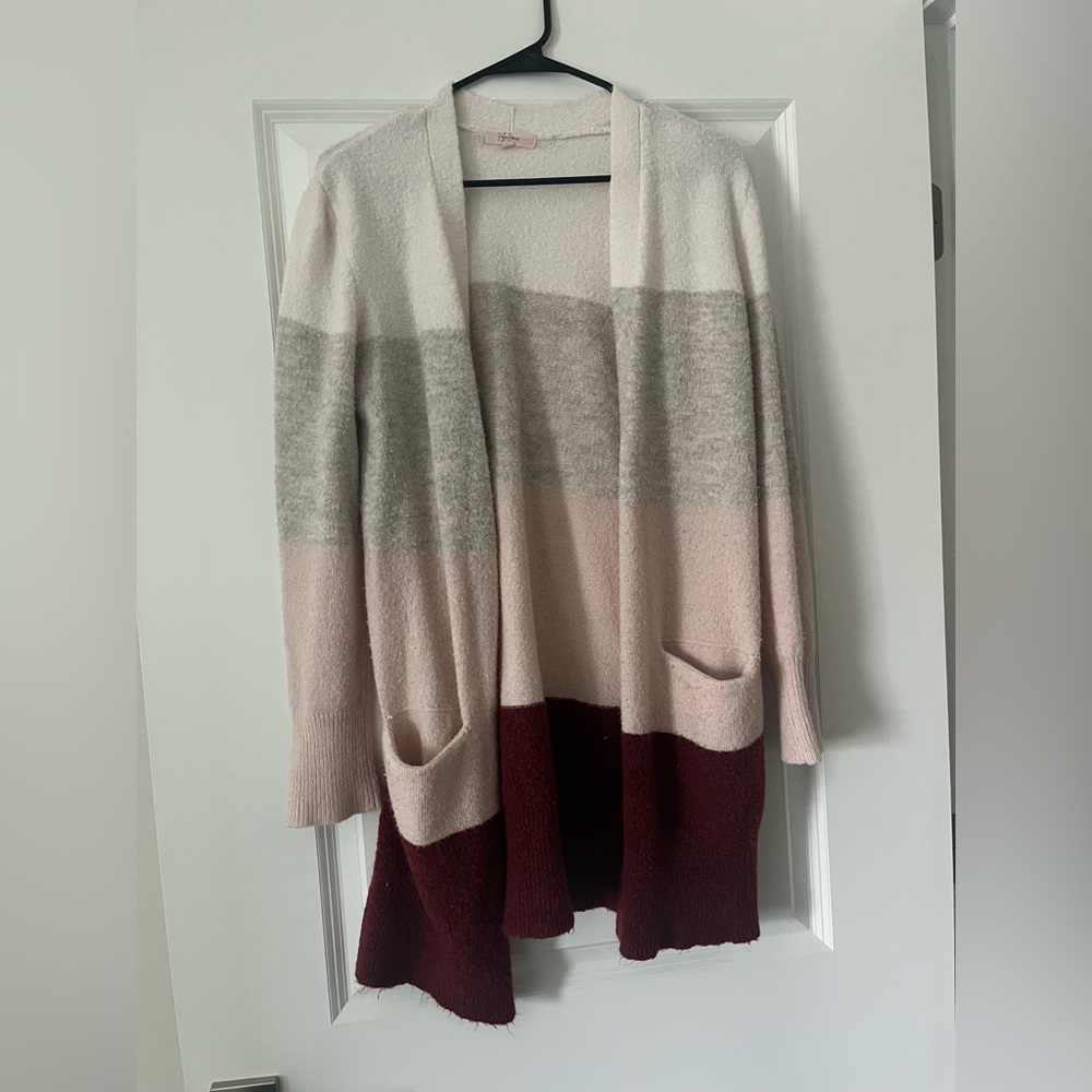 Ombré waffle kit Cardigan